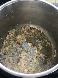 sauteing aromatics in instant pot