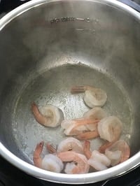 sautéing shrimp in instant pot