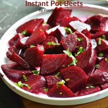 Whole Beets in Instant Pot - It's a Veg World After All®