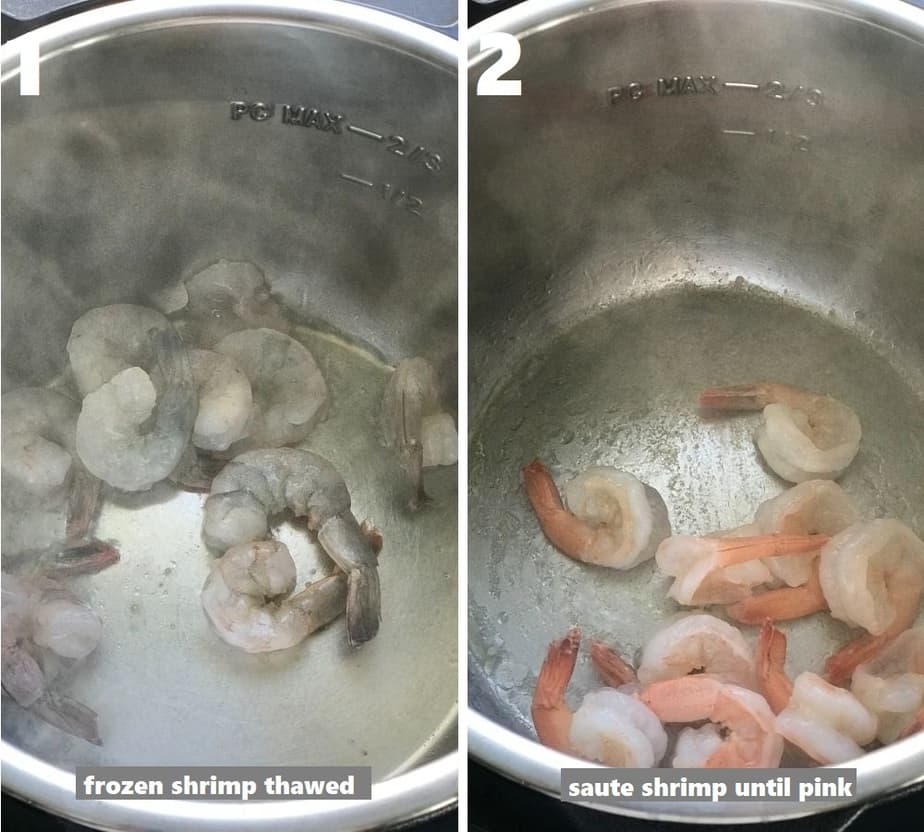 sautéing shrimp in instant pot