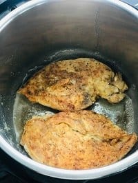 searing dredged chicken in instant pot