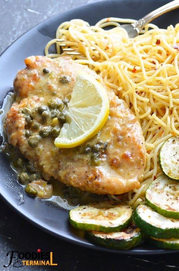 Instant Pot Chicken Piccata (video) Foodies Terminal » Foodies Terminal