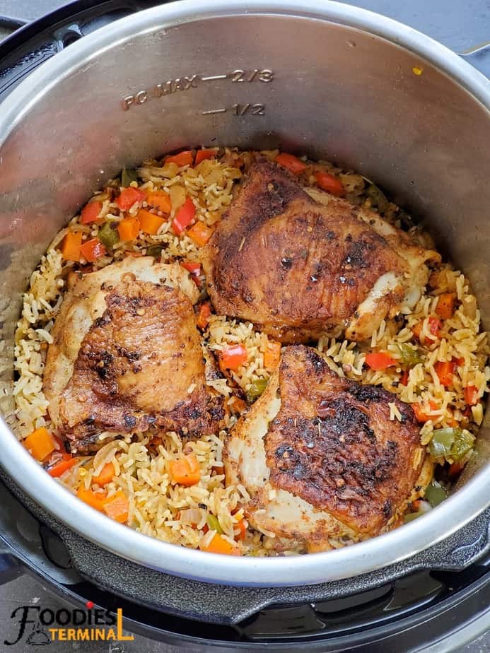 Instant pot recipes best sale chicken thighs and rice