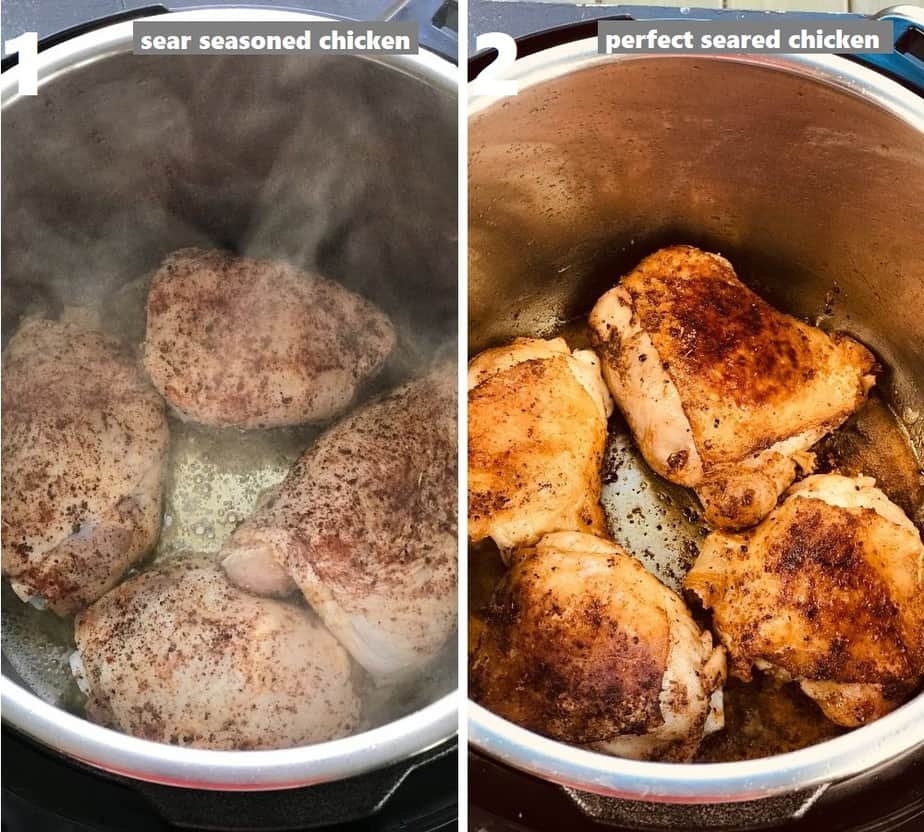 searing chicken in instant pot