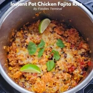 pressure cooker chicken fajita rice