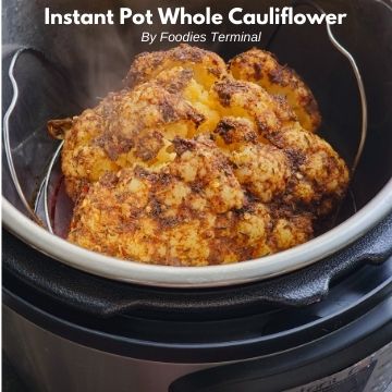whole roasted cauliflower head in instant pot