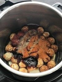 dumped ingredients in order in instant pot