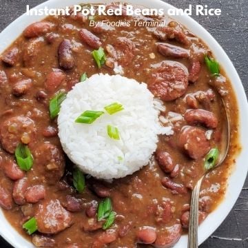 new orleans style red beans and rice with sausage in instant pot