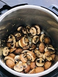sauteing aromatics & mushrooms in instant pot