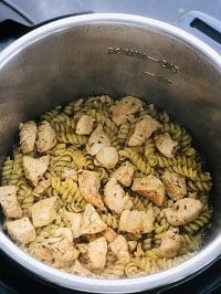 pressure cooked pasta and chicken