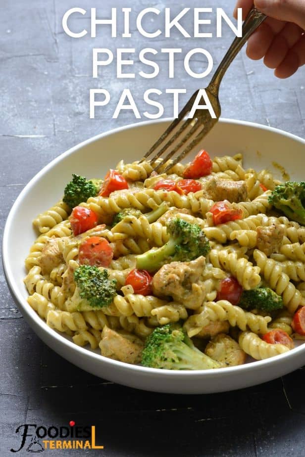 Instant Pot Pesto Chicken Pasta » Foodies Terminal