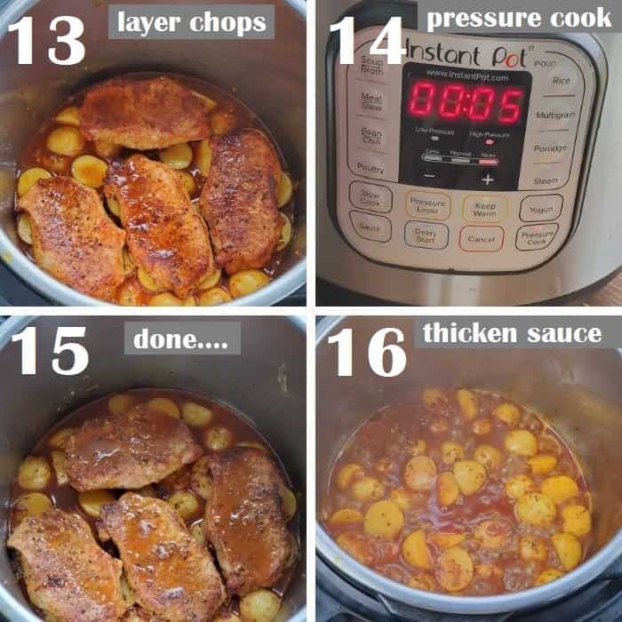 pressure cooking honey mustard pork chops