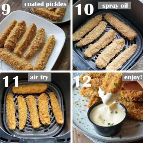 Air Fryer Pickle Spears » Foodies Terminal
