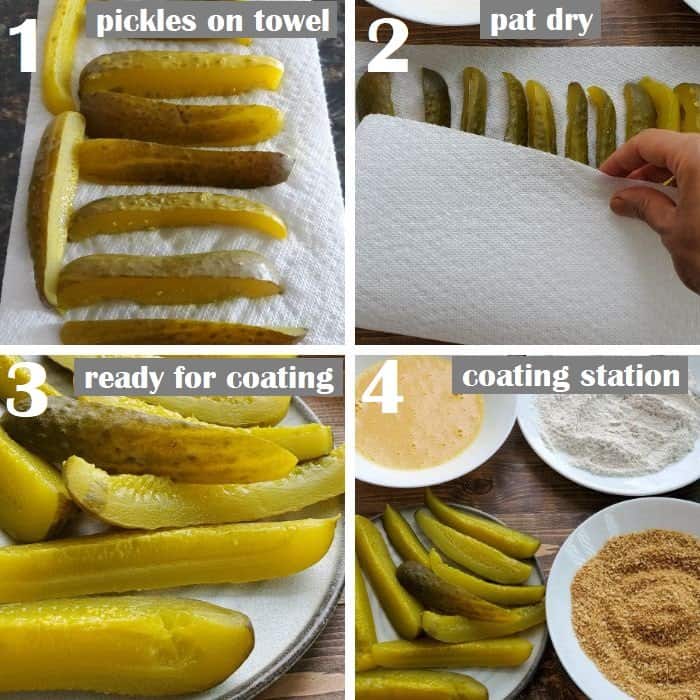prepping pickles