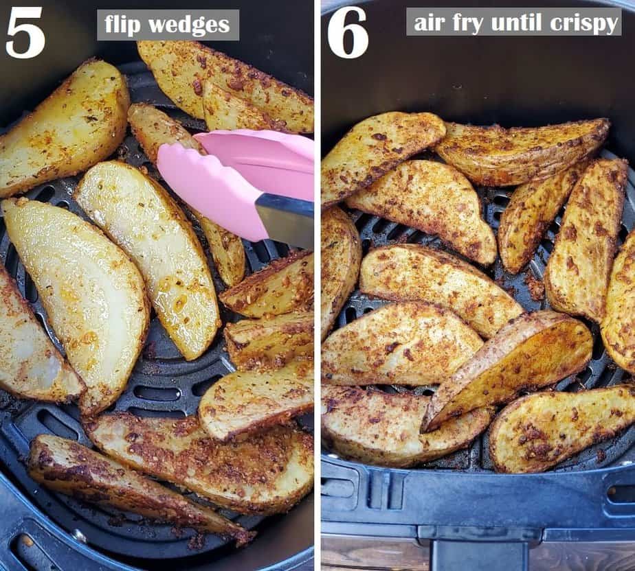 air fry potato wedges