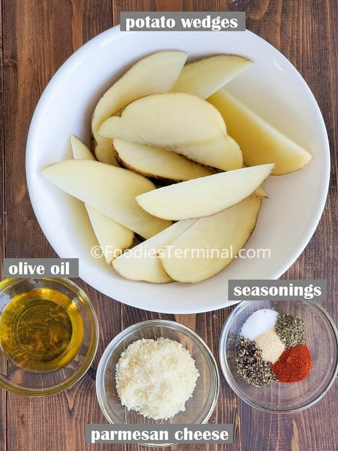 recipe ingredients on a wooden board