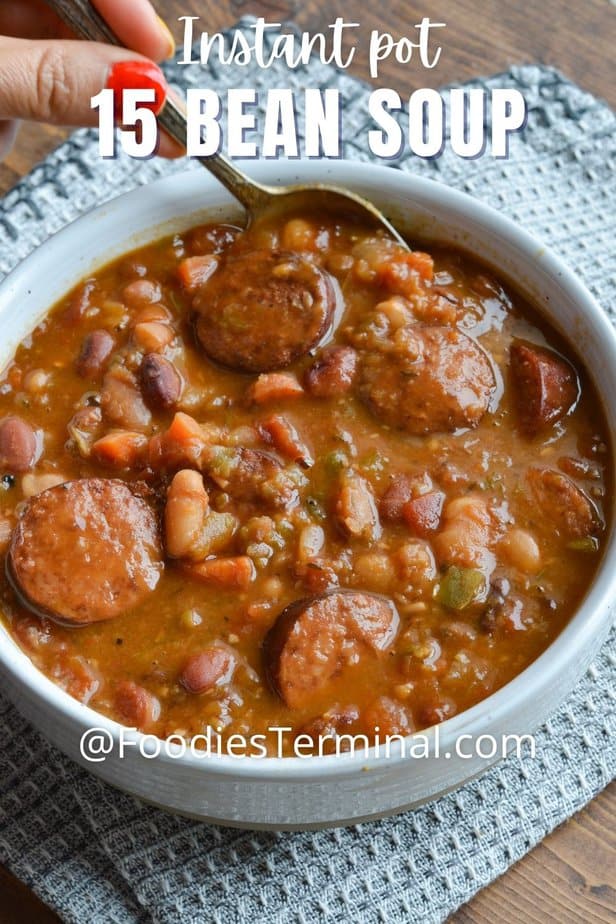 15 beans soup with sausage