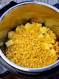potato corn chowder ingredients in instant pot