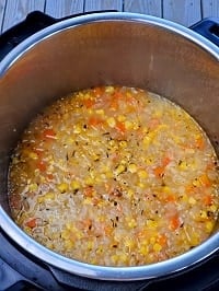 pressure cooked corn chowder