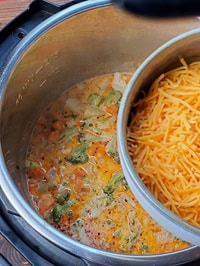add grated cheddar cheese